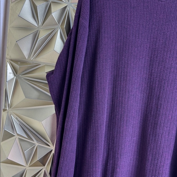 NATURAL LIFE Purple V-Neck Sweater - Picture 5 of 8
